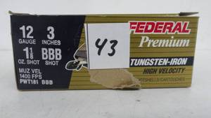 12 Gauge - 3 Inch - 1 18 oz - BBB Shut Federal 10 Rounds