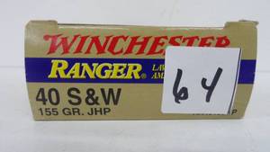40 S & W 155 Grain Ranger Law Winchester 50 Rounds