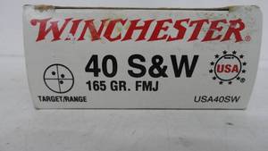 40 S & W 165 gr. Winchester 20 Rounds