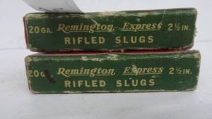 20 ga - 2 12 Slugs Remington Express 10 Rounds
