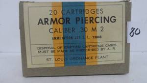 .30 M2 Armo Piercing 20 Rounds