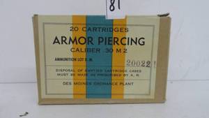 .30 M2 Armo Piercing 20 Rounds