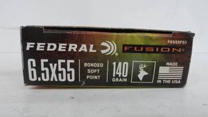 6.5x55 Swedish Federal 140 Grain 20 Rounds