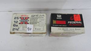 12 Gauge - 2 34 - 4 Shot Western 18 Rounds 12 Gauge - 2 34 - 5 Shot Federal 17 Rounds