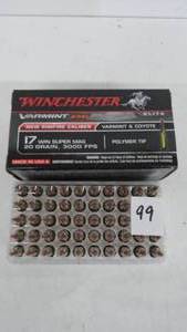 17 Win Super Mag 20gr Winchester Varmint 50 Rounds New