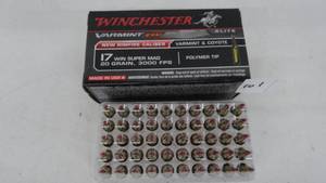 17 Win Super Mag 20gr Winchester Varmint 50 Rounds New