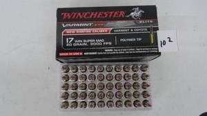 17 Win Super Mag 20gr Winchester Varmint 50 Rounds New