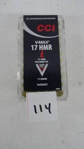 17 HMR V-Max 17gr CCI 50 Rounds