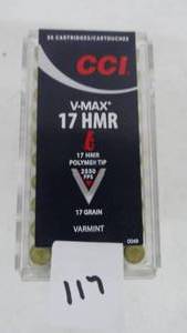 17 HMR V-Max 17gr CCI 50 Rounds