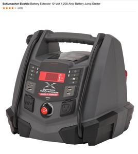 Schumacher Electric Battery Extender 12-Volt 1,200 Amp Battery Jump Starter. See Pictures