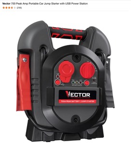 Vector 700 Peak Amp Portable Car Jump Starter with USB Power Station. See Pictures