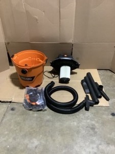 RIDGID 12 Gal. 5.0-Peak HP NXT WetDry Shop Vacuum with Filter, Hose and Accessories. See Pictures