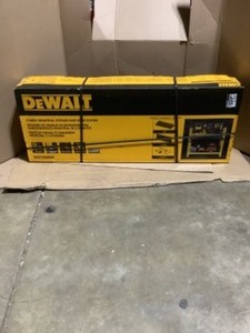 DEWALT Yellow 2-Shelf Garage Storage Workbench Kit. See Pictures