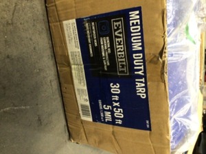 HDX 30 ft. x 50 ft. Blue Medium Duty Tarp