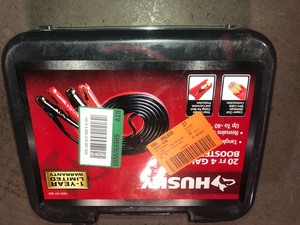 Husky 20 ft. 4-Gauge UL Booster Cable