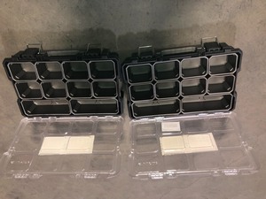 Husky 10-Compartment Interlocking Small Parts Organizer in Black