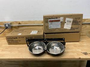 lot 95 image: LUCKY DOG Lot of 2-  Turn-Style 2-Bowl Systems