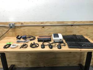 lot 47 image: Lot of Miscellaneous Electronics - Keyboards, Mouses, Cables