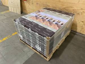 lot 14 image: UNITED WEAVERS Lot of 45 Cases of-  Luxury Vinyl Plank Flooring- Bryant Collection- Grey Oak (1,506.15 sq. ft.)