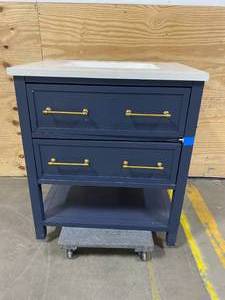 lot 126 image: Bathroom Vanity with Sink (damaged)