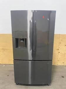 lot 26 image: FRIGIDAIRE 26.8 cu. ft. French Door Refrigerator in Black Stainless Steel