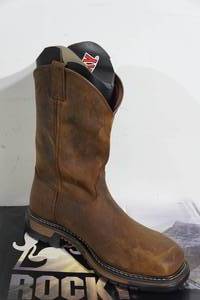 lot 129 image: NEW Rocky Original Ride Steel Toe Boots - Mens 9.5 M