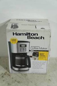lot 63 image: Hamilton Beach Programmable 12 Cup Coffee Maker