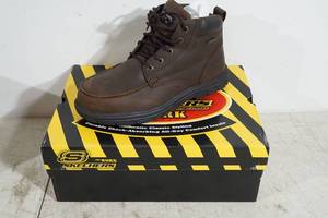 lot 176 image: NEW Skechers Vicksburk Steel Toe Work Boots - Mens 11.5
