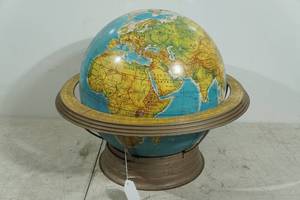 lot 118 image: Rand McNally Merged Relief 16 Globe