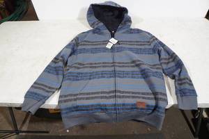 lot 237 image: NEW DC Boys Large Lined Zip Up Hoodie