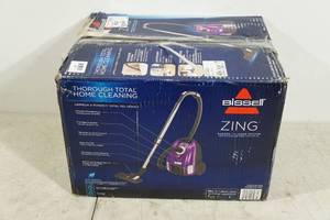 lot 23 image: Bissell Zing Bagged Cylinder Vacuum