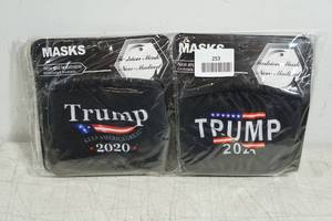 lot 253 image: Trump 2020 Masks - 10 Count