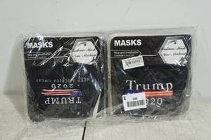 lot 246 image: Trump 2020 Masks - 8 Count