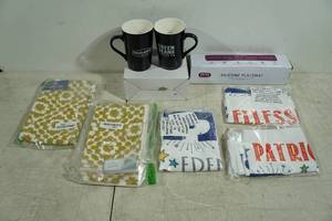 lot 221 image: Mugs, Placemats, Personalized Pillowcases