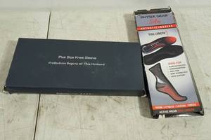 lot 232 image: Plus Size Knee Sleeve, Orthotic Insoles
