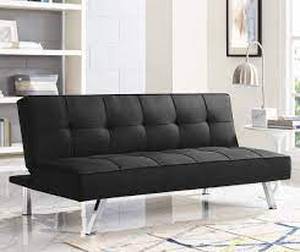 lot 10 image: Serta Corey Convertible Sofa - Black