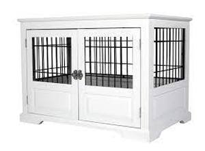 lot 5 image: Merry Pet Zoovilla Dog Crate - Fairview - White