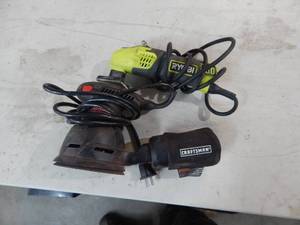 lot 25 image: Craftsman Orbital Sander & Ryobi Detail Sander