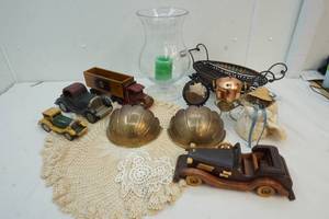 hand painted wood cars