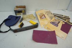 sandpaper and screws