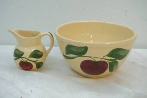 bowl and creamer