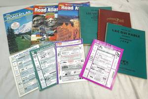 plat books and road atlases