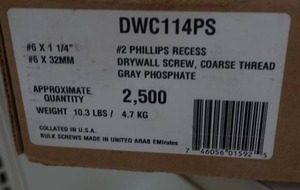 #2 Phillips screws