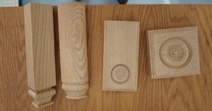 Base corners and plynth blocks