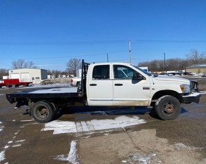 2007 Dodge Ram 3500 Quad Cab, Cummins, Flatbed