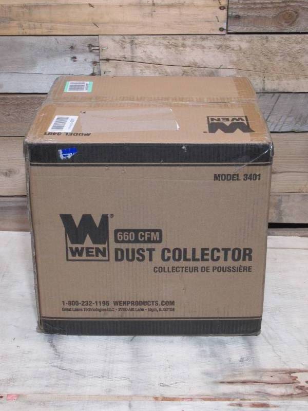 lot 2 image: WEN 3401 5.7-Amp 660 CFM Dust Collector with 12-Gallon Bag and Optional Wall Mount
