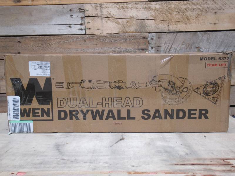 lot 28 image: WEN 6377 Variable Speed 5-Amp Dual-Head Drywall Sander with 15-Foot Hose