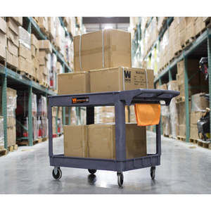 lot 8 image: WEN 73004T 500-Pound Capacity 46 by 25.5-Inch Extra Wide Service Utility Cart