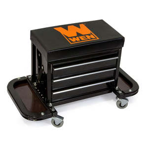 lot 25 image: WEN Garage Glider Rolling Tool Chest Seat Item 73015