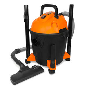 lot 27 image: WEN VC4710 10-Amp 5-Gallon Portable HEPA WetDry Shop Vacuum and Blower with 0.3-Micron Filter, Hose, and Accessories